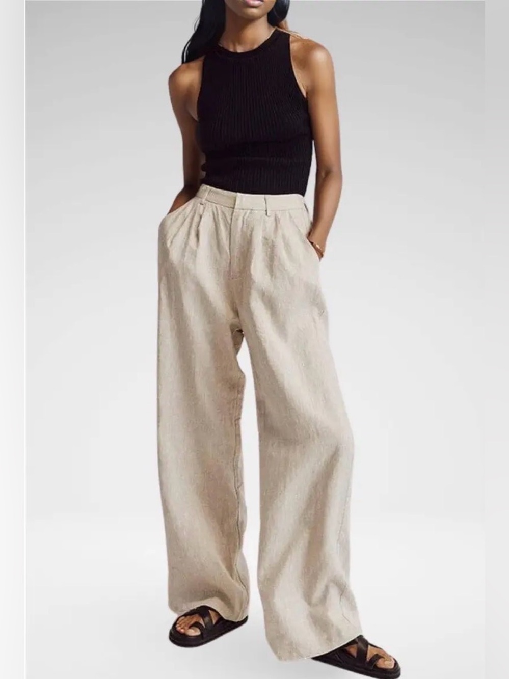 DISSH Norah Natural Linen Pant size 0